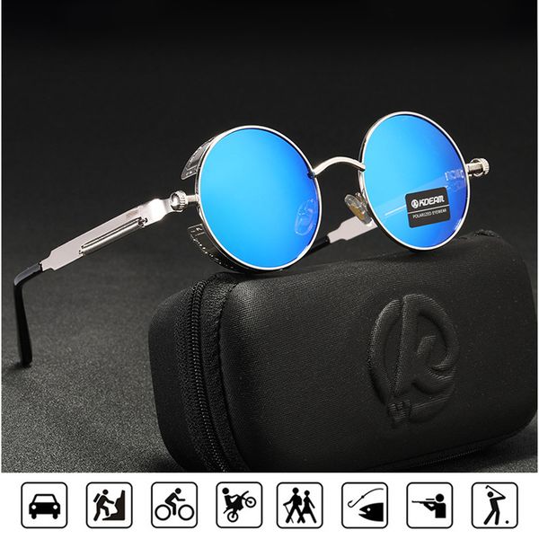 retro round steam punk sunglasses for men designer circle women sun glasses vintage metal frame driving eyewear, White;black
retro round steam punk sunglasses for men designer circle women sun glasses vintage metal frame driving eyewear, White;black
