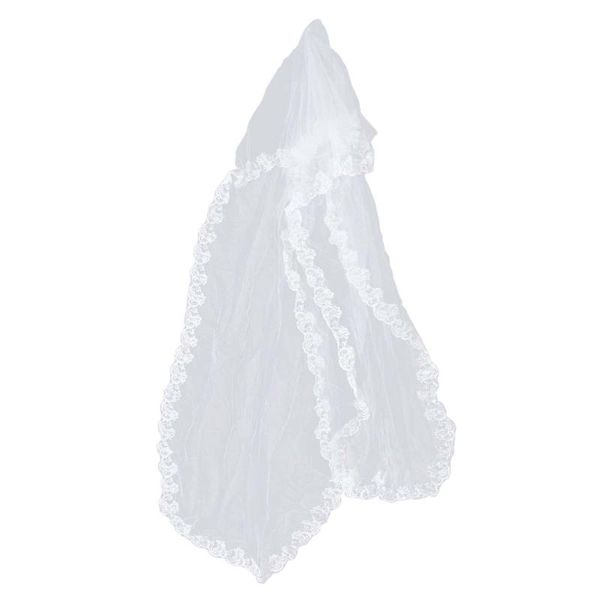 bridal veils 1 pc wedding veil 5m long embroidered trailing lace floral edge chiffon tulle mesh for mariage, Black
bridal veils 1 pc wedding veil 5m long embroidered trailing lace floral edge chiffon tulle mesh for mariage, Black