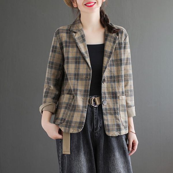 women's suits & blazers women blazer chic office lady vintage plaid coat fashion notched collar long sleeve ladies outerwear stylish a, White;black
women's suits & blazers women blazer chic office lady vintage plaid coat fashion notched collar long sleeve ladies outerwear stylish a, White;black