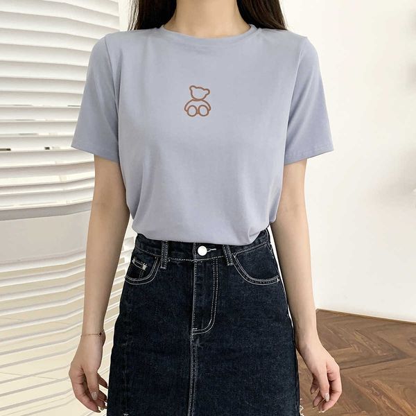 printed short-sleeved t-shirt women's spring/summer korean fashion o-neck bottom tee shirt 210607, White
printed short-sleeved t-shirt women's spring/summer korean fashion o-neck bottom tee shirt 210607, White