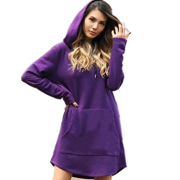 women's hoodies & sweatshirts spring autumn s women plus size casual loose solid hooded md-long style sweatshirt for 3xl, Black 
women's hoodies & sweatshirts spring autumn s women plus size casual loose solid hooded md-long style sweatshirt for 3xl, Black