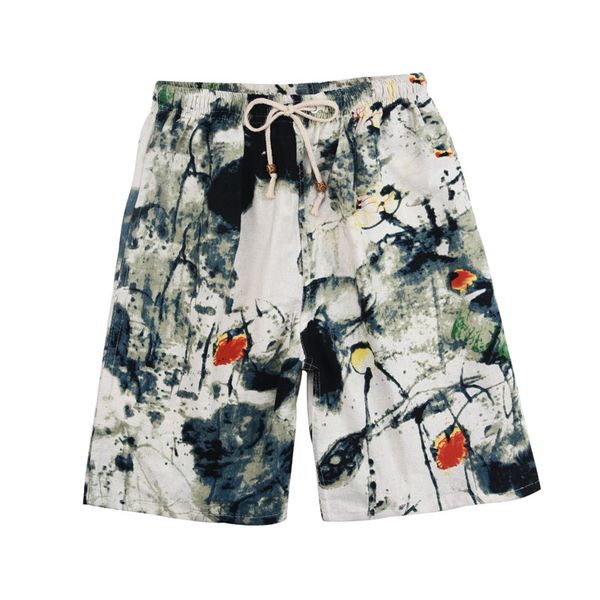 2021 soccer shorts summer style cotton and linen printed big pants beach men's loose bbb222, Black;red
2021 soccer shorts summer style cotton and linen printed big pants beach men's loose bbb222, Black;red