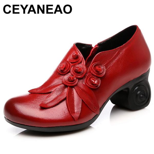 dress shoes ceyaneao2021 flower genuine leather women pumps high heels for female soft autumn handmade office shoese1476, Black
dress shoes ceyaneao2021 flower genuine leather women pumps high heels for female soft autumn handmade office shoese1476, Black