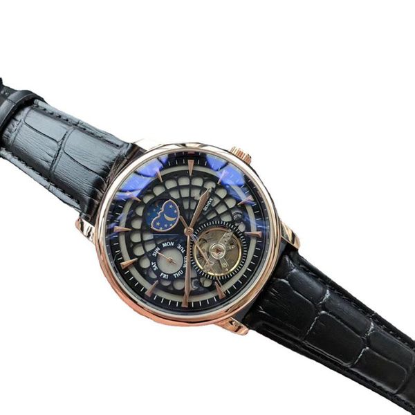wristwatches men's watch mechanical tourbillon self winding mens hollow week moon phase display casual relojes para hombre, Slivery;brown
wristwatches men's watch mechanical tourbillon self winding mens hollow week moon phase display casual relojes para hombre, Slivery;brown