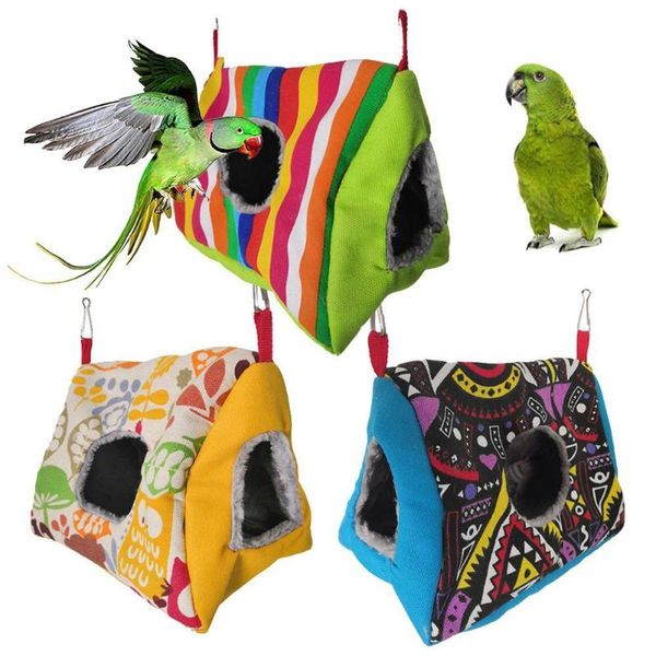 bird cages pet parrot soft warm striped flower hanging house sleep bed cave nests triangular pendant sleeping storage pouch
bird cages pet parrot soft warm striped flower hanging house sleep bed cave nests triangular pendant sleeping storage pouch