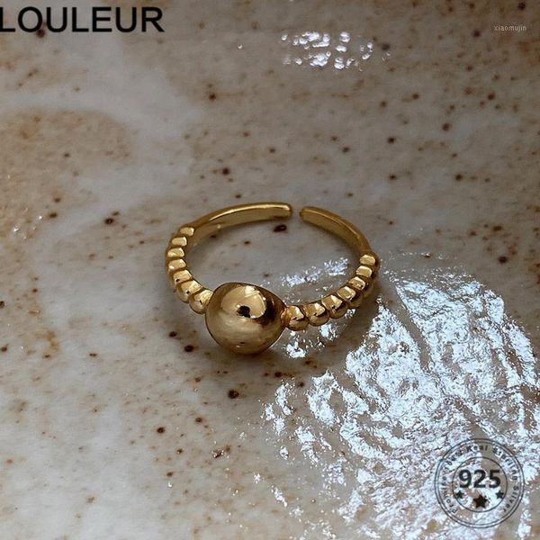 cluster rings louleur french 925 sterling silver ring gold round bead for women jewelry adjustable 2021 trend, Golden;silver
cluster rings louleur french 925 sterling silver ring gold round bead for women jewelry adjustable 2021 trend, Golden;silver