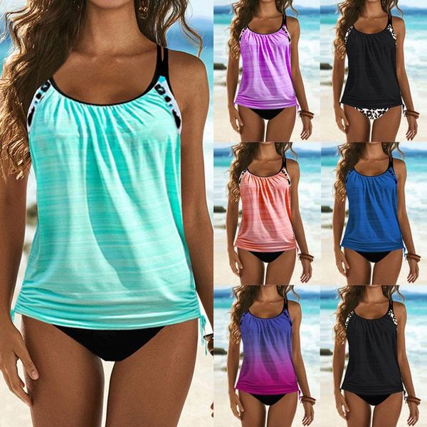 women's swimwear women swimsuit 2 pieces shorts cover stomach bathing suit push up tankini set vintage beachwear bikini 2021 large size, White;black
women's swimwear women swimsuit 2 pieces shorts cover stomach bathing suit push up tankini set vintage beachwear bikini 2021 large size, White;black