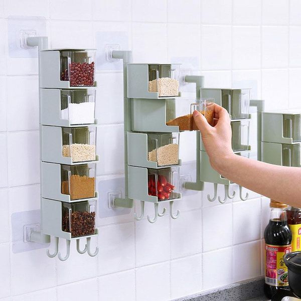 storage bottles & jars zlca seasoning boxes spice jar kitchen condiment box spices storager wall hanging rotating organization tools
storage bottles & jars zlca seasoning boxes spice jar kitchen condiment box spices storager wall hanging rotating organization tools