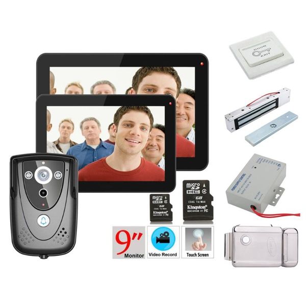 home security 9" 2 monitors recording color touch screen video door phone with pir record intercom system ir camera 8g sd phones
home security 9" 2 monitors recording color touch screen video door phone with pir record intercom system ir camera 8g sd phones