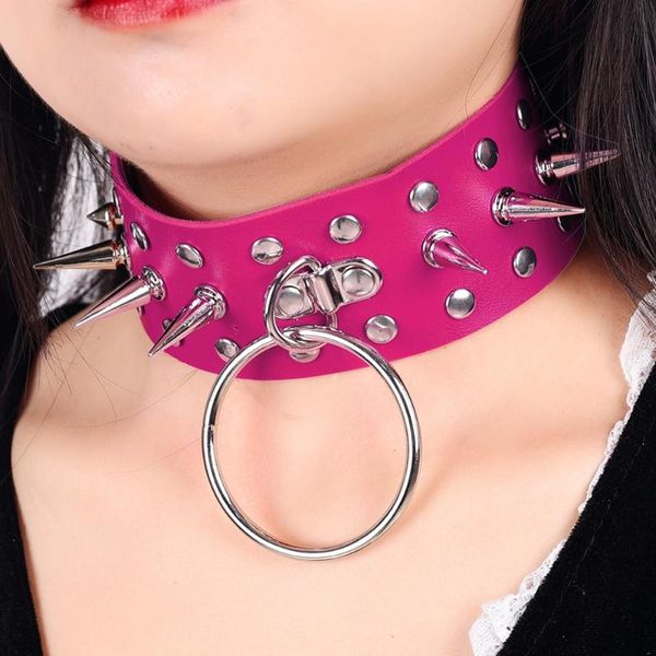 chains gothic women choker collar pendant jewelry for birthday party gift necklace punk style round spike, Silver
chains gothic women choker collar pendant jewelry for birthday party gift necklace punk style round spike, Silver