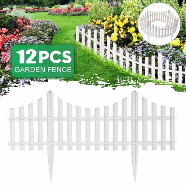 610x330mm 12pcs plastic garden border fencing fence pannels outdoor landscape decor edging yard easy install insert ground type fencing, tre
610x330mm 12pcs plastic garden border fencing fence pannels outdoor landscape decor edging yard easy install insert ground type fencing, tre