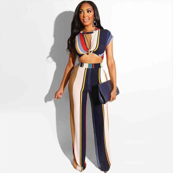 tracksuit rainbow striped 2 womenpant two piece set o neck short sleeve crop and wide leg plus size, White
tracksuit rainbow striped 2 womenpant two piece set o neck short sleeve crop and wide leg plus size, White