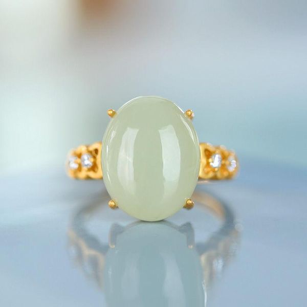 natural hetian jade oval egg surface hollow claw-set love opening adjustable ring chinese retro charm women's silver jewelry cluster ri, Golden;silver
natural hetian jade oval egg surface hollow claw-set love opening adjustable ring chinese retro charm women's silver jewelry cluster ri, Golden;silver