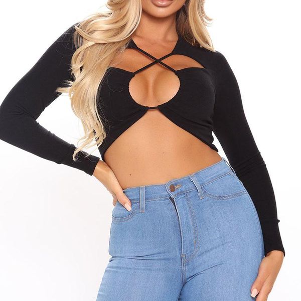 women's t-shirt women long sleeve tees skinny stretchy solid fashion streetwear y2k hollow cross, White
women's t-shirt women long sleeve tees skinny stretchy solid fashion streetwear y2k hollow cross, White