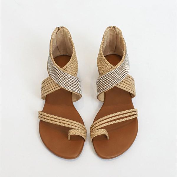 women sandals summer fashion female square heel buckle beach casual bohemia style plus size cross strap, Black
women sandals summer fashion female square heel buckle beach casual bohemia style plus size cross strap, Black