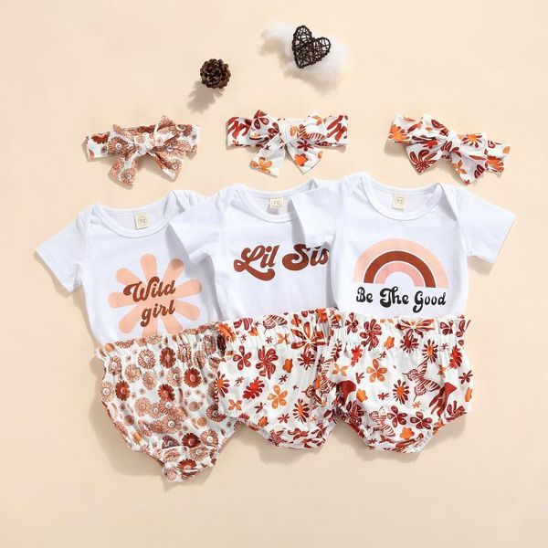 clothing sets 0-18m born baby girl clothes set summer letter short sleeve romper flower shorts headband 3pcs outfit infant1, White
clothing sets 0-18m born baby girl clothes set summer letter short sleeve romper flower shorts headband 3pcs outfit infant1, White
