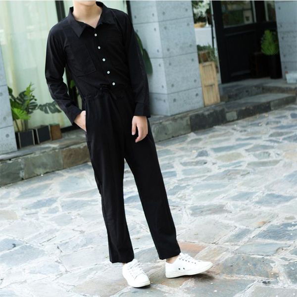men's pants spring and autumn europe america hip hop tide brand jumpsuit jacket overalls loose casual wide leg, Black
men's pants spring and autumn europe america hip hop tide brand jumpsuit jacket overalls loose casual wide leg, Black