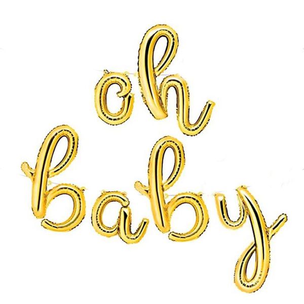 party decoration 16inch gold &silver oh baby script foil balloons for shower decorations birthday gender reveal
party decoration 16inch gold &silver oh baby script foil balloons for shower decorations birthday gender reveal