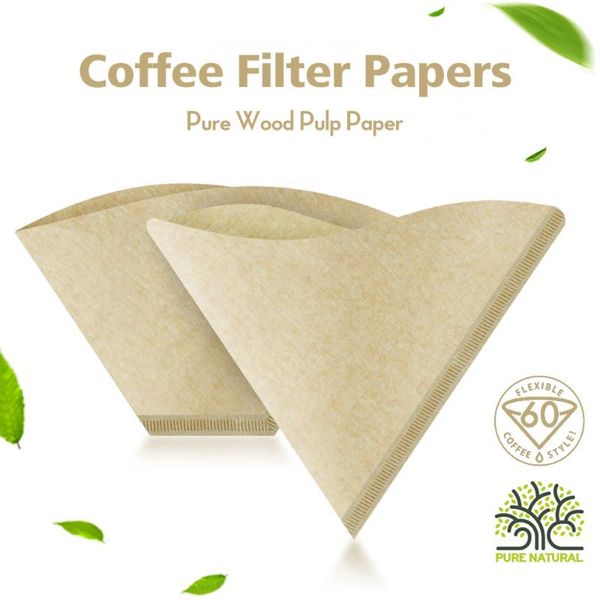 coffee filters 100pcs/set v-shape drip paper wooden organic powder filter pot accessories
coffee filters 100pcs/set v-shape drip paper wooden organic powder filter pot accessories