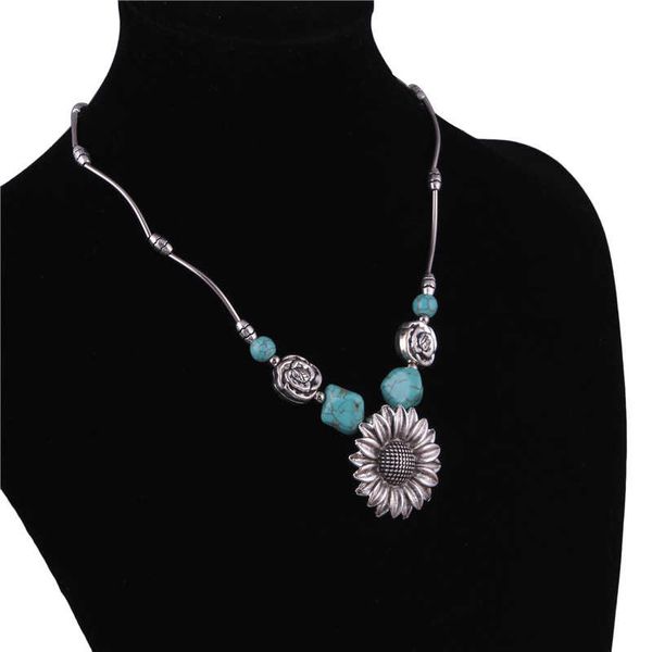women's sunflower tibetan silver turquoise pendant necklaces gstqn002 fashion gift national style women diy necklace pendants
women's sunflower tibetan silver turquoise pendant necklaces gstqn002 fashion gift national style women diy necklace pendants