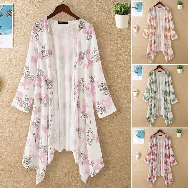women's jackets jacket fashion printed kimono cape summer blouses casual 3/4 sleeve shirts female open front blusas plus size 17c3, Black;brown
women's jackets jacket fashion printed kimono cape summer blouses casual 3/4 sleeve shirts female open front blusas plus size 17c3, Black;brown