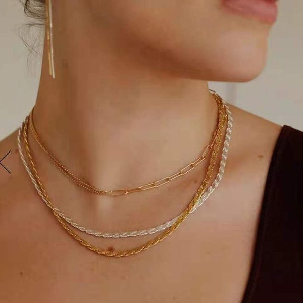 chokers allme chic asymmetric splicing titanium steel necklaces for women gold color linked box chain necklace pendientes, Golden;silver
chokers allme chic asymmetric splicing titanium steel necklaces for women gold color linked box chain necklace pendientes, Golden;silver
