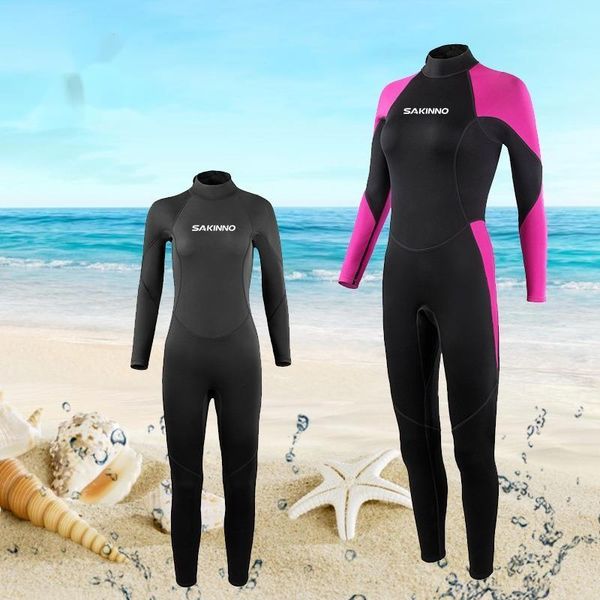 women's swimwear sakinno diving suit long sleeve surfsuit one piece cold proof warm wet snorkeling jellyfish, White;black
women's swimwear sakinno diving suit long sleeve surfsuit one piece cold proof warm wet snorkeling jellyfish, White;black