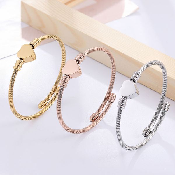 initial stainless steel adjustable size women bangle heart charm bracelet armbanden voor vrouwen pulsera para mujer, Black
initial stainless steel adjustable size women bangle heart charm bracelet armbanden voor vrouwen pulsera para mujer, Black