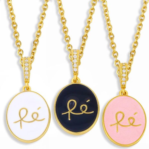 pendant necklaces gold vermeil fe letter oval necklace for women stone enamel cz cubic zirconia wholesale jewelry gifts nkes74, Silver
pendant necklaces gold vermeil fe letter oval necklace for women stone enamel cz cubic zirconia wholesale jewelry gifts nkes74, Silver