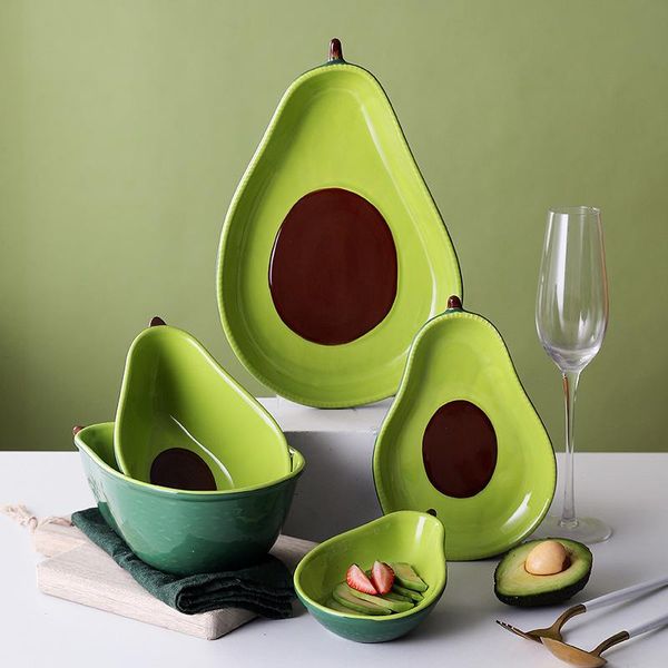 dishes & plates ins japanese creative avocado ceramic plate home cute salad bowl dessert fruit children's tableware
dishes & plates ins japanese creative avocado ceramic plate home cute salad bowl dessert fruit children's tableware