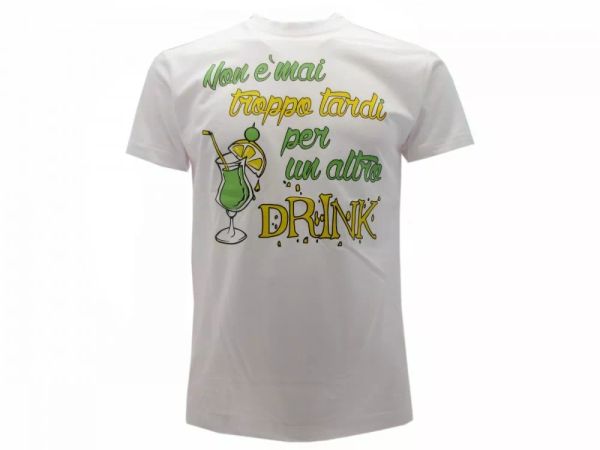 t shirt only words man is never too late to another drink original, White;black
t shirt only words man is never too late to another drink original, White;black