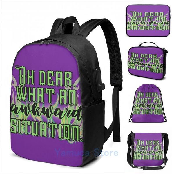 backpack funny graphic print awkward situation usb charge men school bags women bag travel laptop
backpack funny graphic print awkward situation usb charge men school bags women bag travel laptop