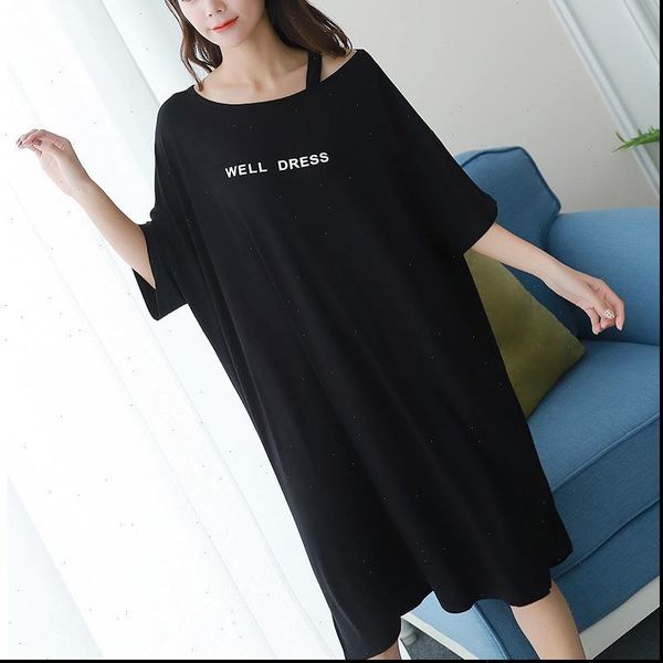 summer plus size home casual women sleepwear dress letter print sleepdress cotton short sleeve strapless nightdress sleepshirts lady, Black;red
summer plus size home casual women sleepwear dress letter print sleepdress cotton short sleeve strapless nightdress sleepshirts lady, Black;red