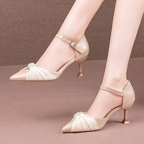 women ankle strap dress shoes pointed toe sandals ol office lady shoes high heels pearls pumps sandalias mujer 2022 summer 9085n, Black
women ankle strap dress shoes pointed toe sandals ol office lady shoes high heels pearls pumps sandalias mujer 2022 summer 9085n, Black