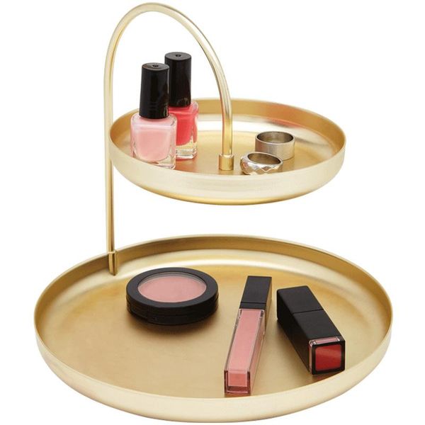 hooks & rails nordic wind double jewelry shelf porch key lipstick cosmetics storage dresser deskgolden tray
hooks & rails nordic wind double jewelry shelf porch key lipstick cosmetics storage dresser deskgolden tray