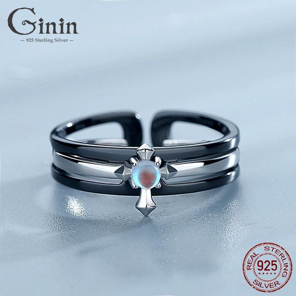 cluster rings ginin 925 sterling silver love and redemption couplerings original design cross moonstone romantic for lovers fine jewelry, Golden;silver
cluster rings ginin 925 sterling silver love and redemption couplerings original design cross moonstone romantic for lovers fine jewelry, Golden;silver
