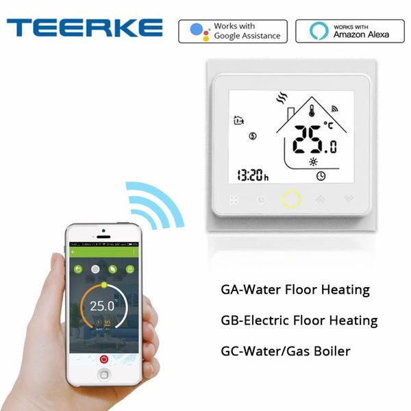 smart home control wifi thermostat temperature controller for water/electric floor heating water/gas boiler works with alexa google
smart home control wifi thermostat temperature controller for water/electric floor heating water/gas boiler works with alexa google
