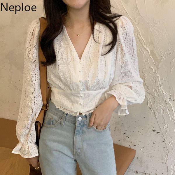 neploe korean blouse women fashion shirts v-neck puff sleeve short blouses lace elegant ladies white blusas mujer 210422
neploe korean blouse women fashion shirts v-neck puff sleeve short blouses lace elegant ladies white blusas mujer 210422