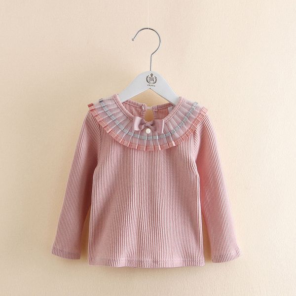 2021 Spring Autumn 2-12T 100% Cotton White Grey Solid Color Long Sleeve Pleated Turn-Down Collar Neck T Shirt For Girls 10 Years, Pink
2021 Spring Autumn 2-12T 100% Cotton White Grey Solid Color Long Sleeve Pleated Turn-Down Collar Neck T Shirt For Girls 10 Years, Pink