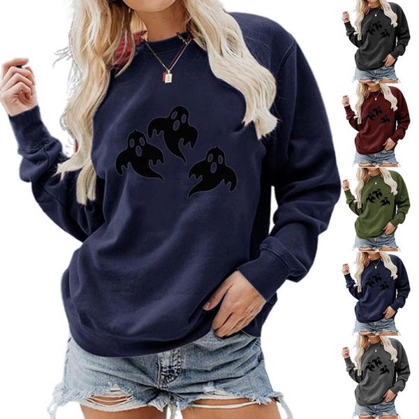 women's hoodies & sweatshirts elegant pullovers round neck long sleeve solid color loose fashion casual spring autumn female halloween, Black
women's hoodies & sweatshirts elegant pullovers round neck long sleeve solid color loose fashion casual spring autumn female halloween, Black