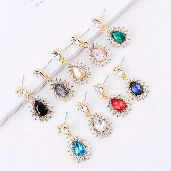 dangle & chandelier luxury water drop design crystal stone inlaid pendant earrings rhinestone decoration women party jewelry, Silver
dangle & chandelier luxury water drop design crystal stone inlaid pendant earrings rhinestone decoration women party jewelry, Silver