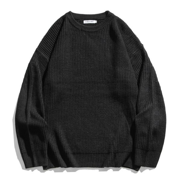 sweater pure color vintage solid couple's retro mesh harajuku men's clothes pull homme 2021 sweater, White;black
sweater pure color vintage solid couple's retro mesh harajuku men's clothes pull homme 2021 sweater, White;black
