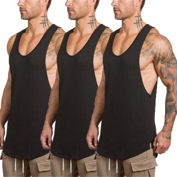 men' tank 3 pack solid workout gym mens vest muscle guys fitness sleeveless shirt cotton fashion clothing bodybuilding singlets, White;black
men' tank 3 pack solid workout gym mens vest muscle guys fitness sleeveless shirt cotton fashion clothing bodybuilding singlets, White;black