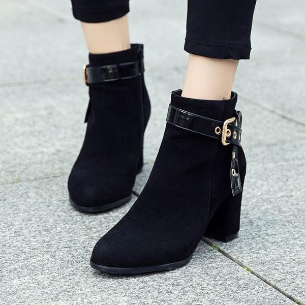 boots pxelena plus size 34-43 women ankle 2021 autumn winter chunky block high heels short ladies shoes buckle decor flock, Black
boots pxelena plus size 34-43 women ankle 2021 autumn winter chunky block high heels short ladies shoes buckle decor flock, Black