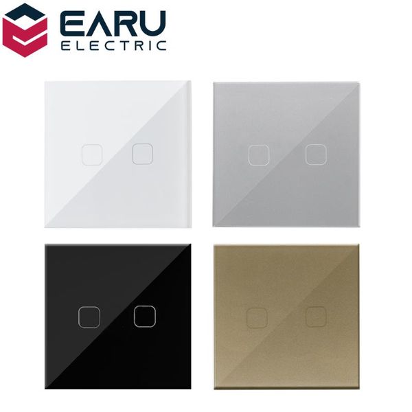 smart home control eu standard 2 gang 1 way ac100-240v 10a crystal glass panel screen wall led power light touch switch white black gray gol
smart home control eu standard 2 gang 1 way ac100-240v 10a crystal glass panel screen wall led power light touch switch white black gray gol