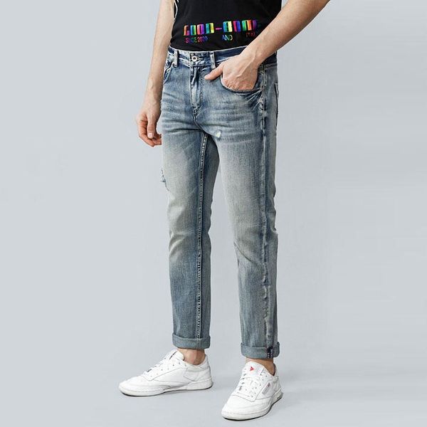 men's jeans european american street fashion men retro blue slim ripped vintage designer redline casual denim pants
men's jeans european american street fashion men retro blue slim ripped vintage designer redline casual denim pants