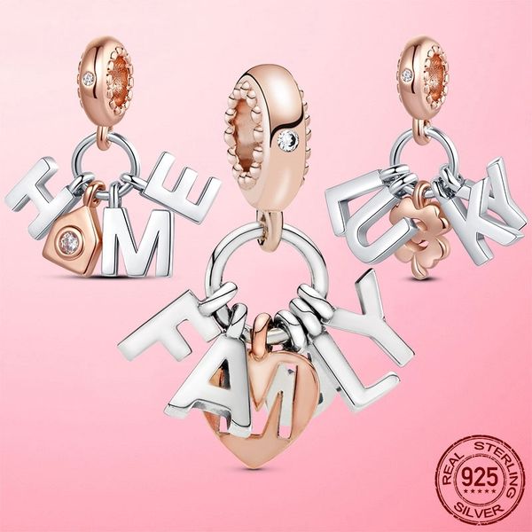 925 sterling family letter dangle charms beads pendant fit original pandora bracelet necklace silver 925 jewelry, Golden;silver
925 sterling family letter dangle charms beads pendant fit original pandora bracelet necklace silver 925 jewelry, Golden;silver