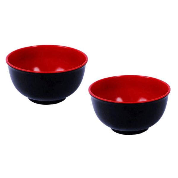 bowls 2pcs melamine black and red bowl imitation porcelain rice soup tableware for restaurant home (4.5inch)
bowls 2pcs melamine black and red bowl imitation porcelain rice soup tableware for restaurant home (4.5inch)
