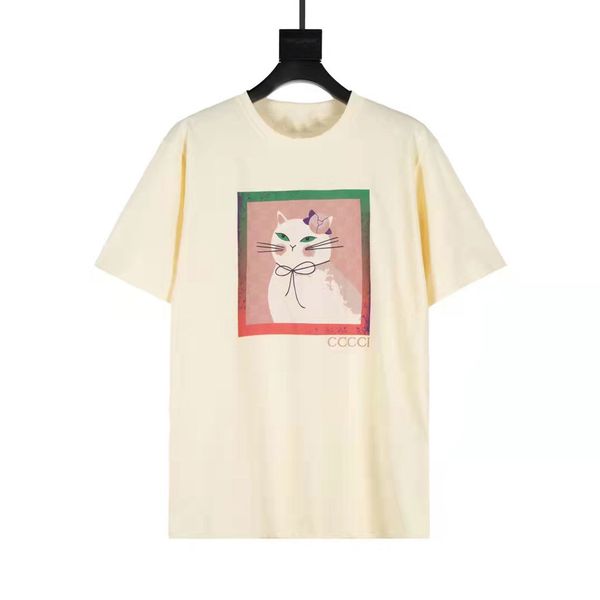 2021 spring and summer new box kitten animal letter printing lovers' loose short sleeve t-shirt for men, White
2021 spring and summer new box kitten animal letter printing lovers' loose short sleeve t-shirt for men, White