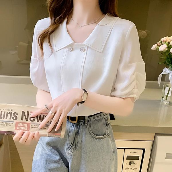 women's blouses & shirts spins unlined upper garment body summer wear clothing in the of 2021 coat female design niche, White
women's blouses & shirts spins unlined upper garment body summer wear clothing in the of 2021 coat female design niche, White